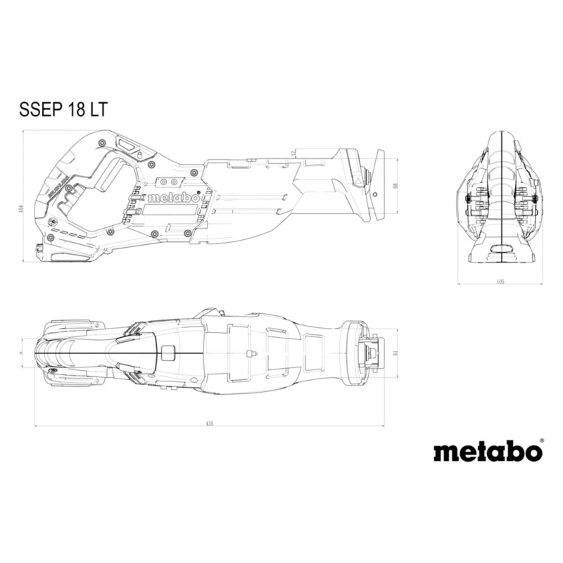 Pilarka szablasta Metabo 601616850 SSEP 18 LT 18V 32mm BODY karton