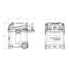 Odkurzacz przemysłowy Metabo 602073850 AS36-18L30PC-CC 18V L 30L BODY