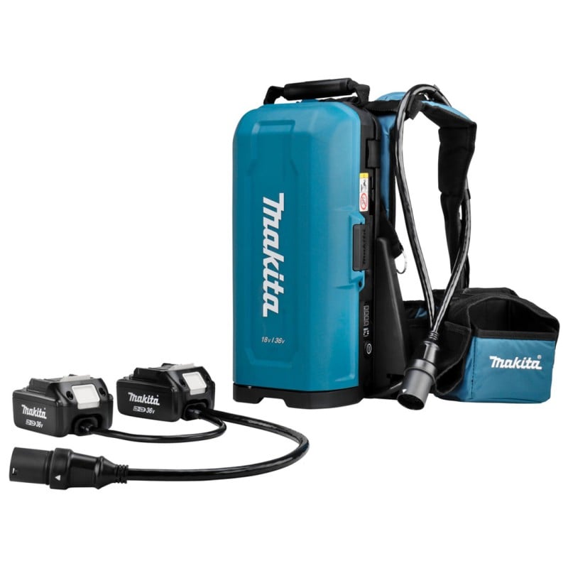 Przenośna jednostka zasilająca Makita 191A64-2 LXT 18V plecak PDC01 z adapterem 2x18V BODY