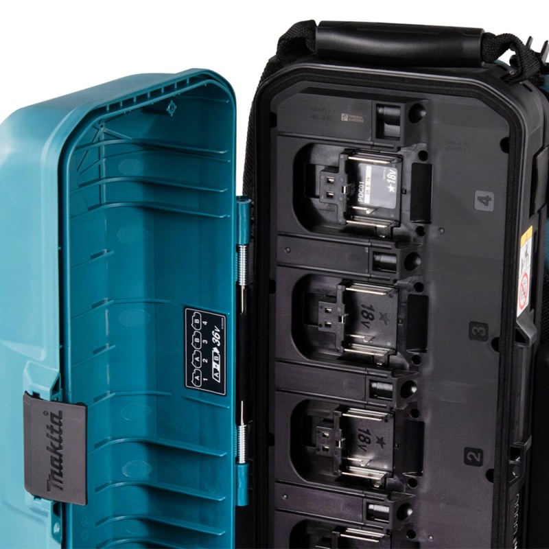 Przenośna jednostka zasilająca Makita 191A64-2 LXT 18V plecak PDC01 z adapterem 2x18V BODY