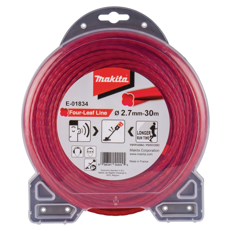 Żyłka tnąca nylonowa 2,7m x 30m Makita E-01834 KONICZYNA czerwona