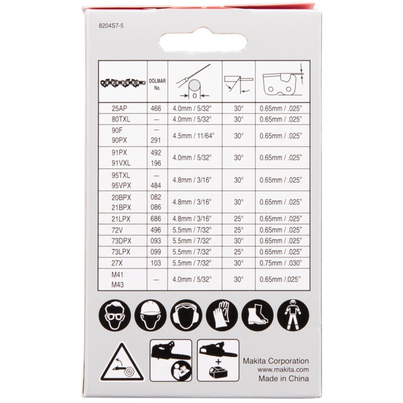 Łańcuch tnący Makita 1914F3-2 35cm 3/8" 1,1mm, niski współczynnik odbicia