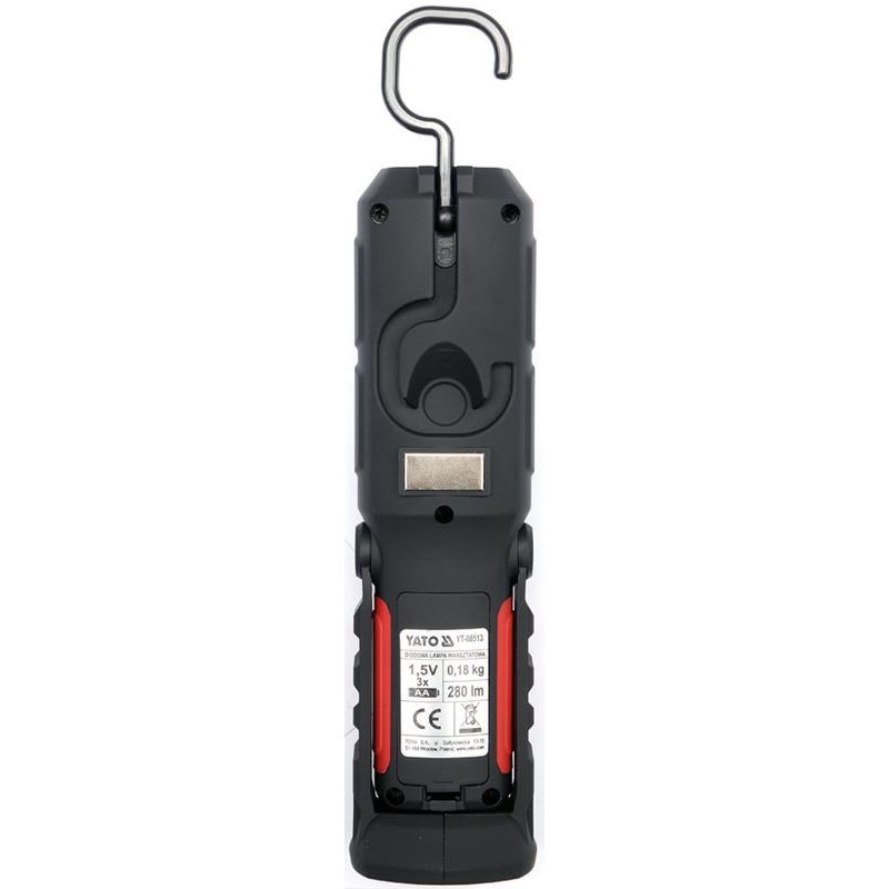Latarka warsztatowa Yato YT-08513 280lm LED 2w1 magnes hak 3 tryby