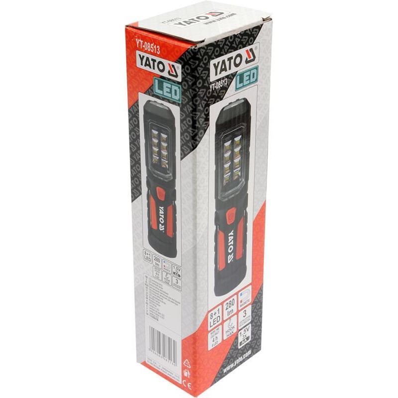 Latarka warsztatowa Yato YT-08513 280lm LED 2w1 magnes hak 3 tryby