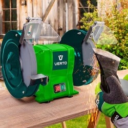 Szlifierka stołowa VERTO 51G427 200mm 350W 2tarcze, 2950 obr