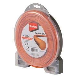 Żyłka tnąca nylonowa 2,4mm x 87m Makita E-02761 PLUS okrągła pomarańczowa
