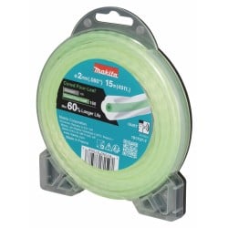 Żyłka tnąca nylonowa 2,0mm x 15m Makita 1917U7-7 KONICZYNA rdzeń zielona