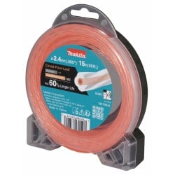 Żyłka tnąca nylonowa 2,4mm x 15m Makita 1917V0-8 KONICZYNA rdzeń pomarańczowa