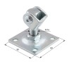 Zawias regulowany do bram M-16mm 80x80mm przykręcany, do drewna