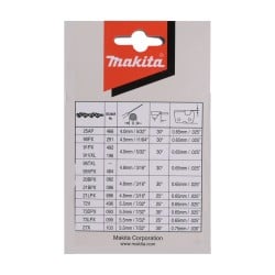 Łańcuch Makita 191H03-4 16" 3/8" 56ogniw szer. 0,043" 1,1mm