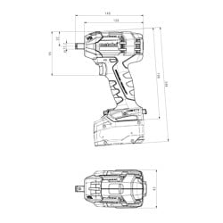 Zestaw narzędzi akumulatorowych Metabo Combo Set 6.1 685211000 4x4Ah torba