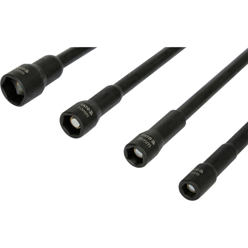Zestaw nasadek magnetycznych YATO YT-04642 1/4" 150mm 4 sztuki