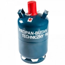Butla do gazu PROPAN-BUTAN Bradas PBB11 bez kołnierza 11kg