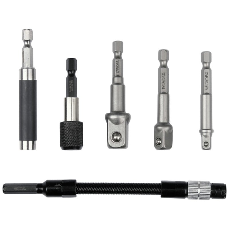 Zestaw adapterów i końcówek wkrętakowych YATO YT-04640 1/2" 1/4" 3/8" 6szt.