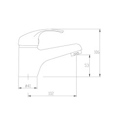 Bateria umywalkowa sztorcowa INVENA BU-79-001 MITRIS chrom