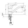 Bateria umywalkowa sztorcowa INVENA BU-79-K01-Q MITRIS chrom