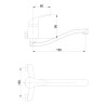 Bateria kuchenna ścienna INVENA BC-79-K01-B MITRIS S-150 kulowa chrom