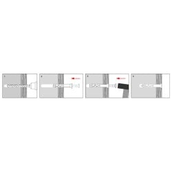 Kołek szybki montaż 6x80mm Wkręt-Met SM-06080 PZ 100szt.