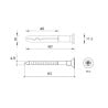 Kołek szybki montaż 8x60mm Wkręt-Met SM-08060 PZ 100szt.