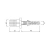 Kołek rozporowy do stopnic do betonu 66x19mm KOELNER LSB PZ2 25szt.