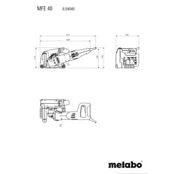 Bruzdownica Metabo MFE 40 604040500 10-40mm 125mm 1900W 1120W TC