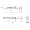 Kołek ramowy rozporowy 10x60mm Wkręt-Met KPR-FAST-10060K TX40/SW13 nylon 50szt.