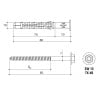 Kołek ramowy rozporowy 10x80mm Wkręt-Met KPR-FAST-10080K TX40/SW13 nylon 50szt.