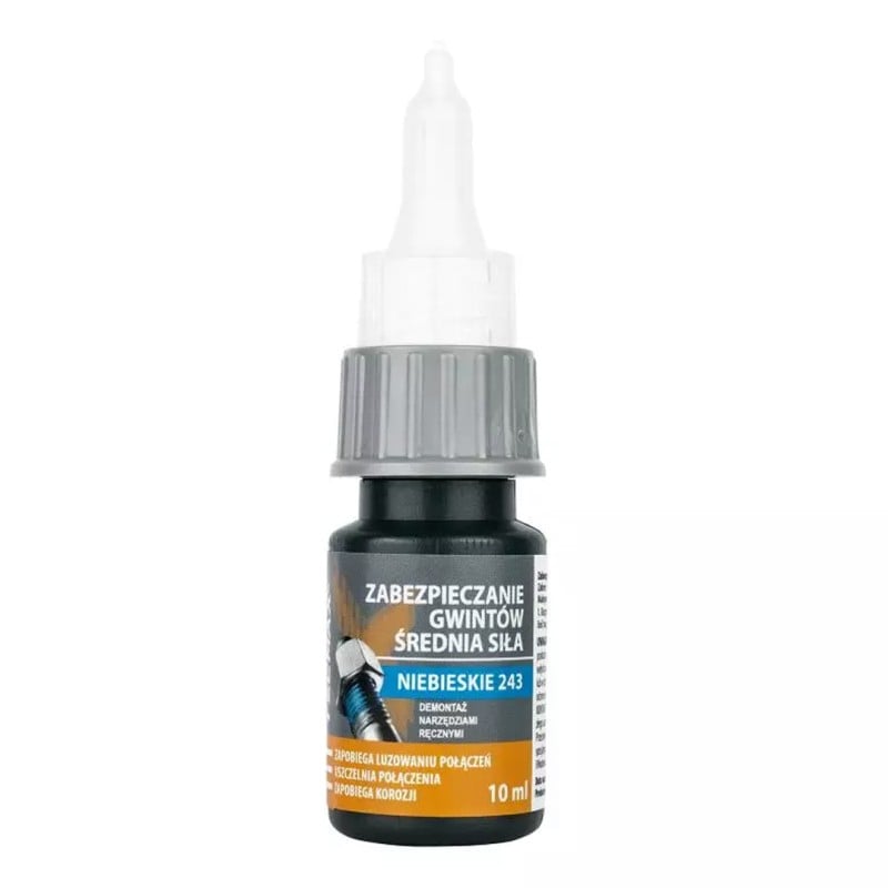 Klej do gwintów Środek do zabezpieczania TECMAXX 14-035 niebieski 10ml