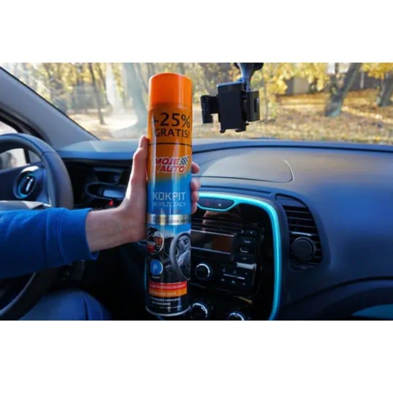 Preparat do kokpitu Moje Auto 19-012 błyszczący antystat. Świeży 750ml