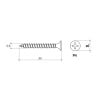Wkręt do drewna 3,5x35mm Wkręt-Met KMGD-35035 PH2 do płyt g-k 200szt.