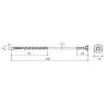 Wkręt dystansowy do drewna 6,0x120mm Wkręt-Met WKSS-60120-B TX30 100szt.