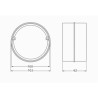 Łącznik kanału okrągłego wentylacyjnego S&I S/ŁO 100mmx62mm ABS
