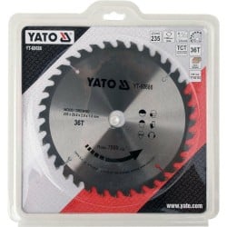 Tarcza do drewna 235x25,4 mm 36T YATO YT-60686 7000 rpm widiowa