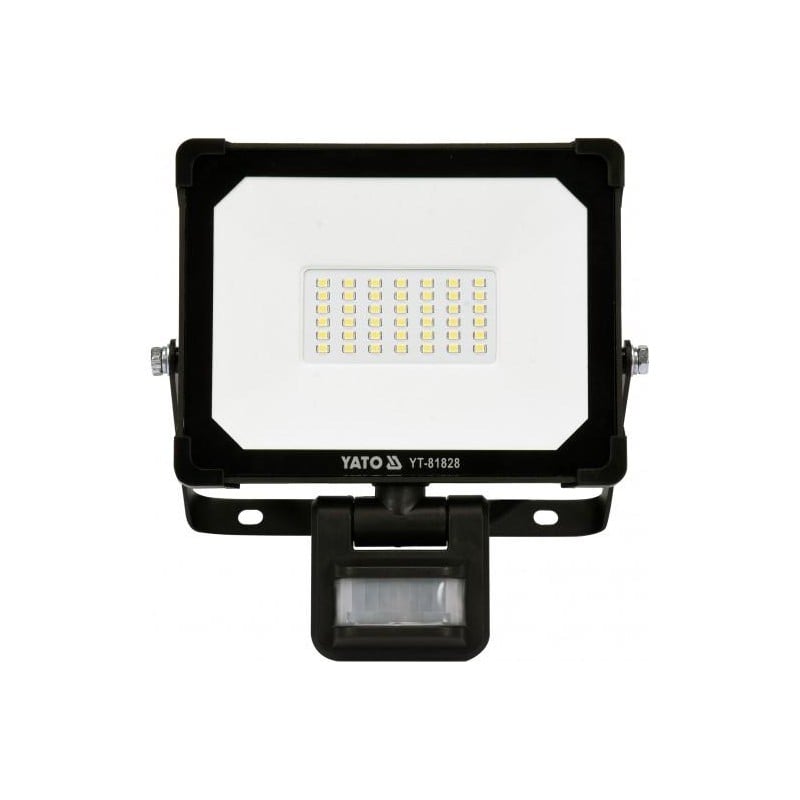 Reflektor LED YATO YT-81828 30W 3000lm IP54 czujnik ruchu 10m 6500K