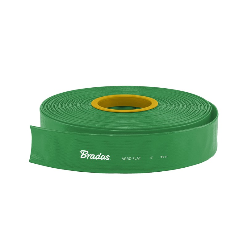 Wąż płaski Bradas WAF3B114050 AGRO-FLAT 1,25" 50m 3BAR PVC do pomp