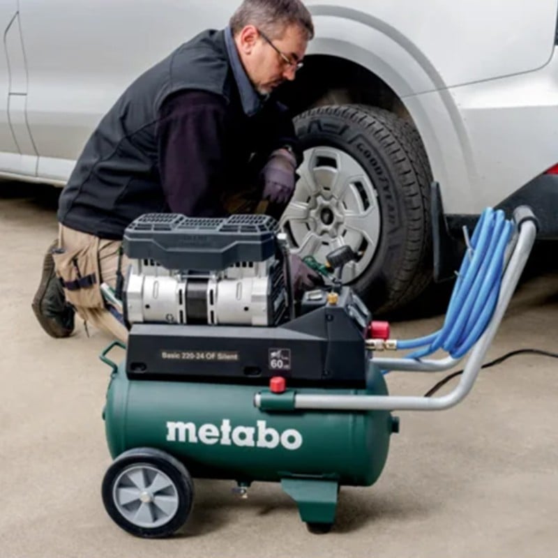 Kompresor Metabo Basic 220-24 OF Silent 601593000 8bar 1.1kW 24l 220l/min