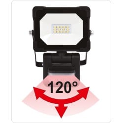 Reflektor LED YATO YT-81827 20W 1800lm IP54 czujnik ruchu 10m 6500K