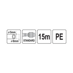 Wąż spiralny pneumatyczny VOREL 81492 5x8mm 15mb PE