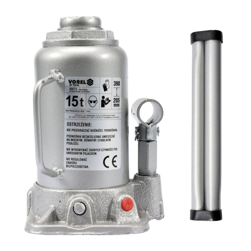 Podnośnik słupkowy hydrauliczny VOREL 80072 15t 205-390mm