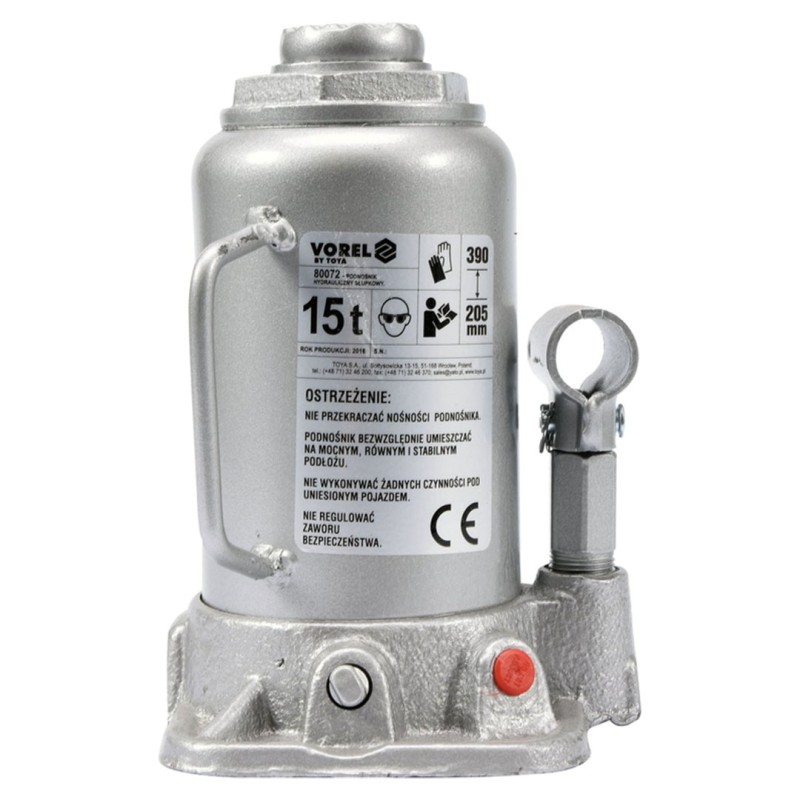 Podnośnik słupkowy hydrauliczny VOREL 80072 15t 205-390mm