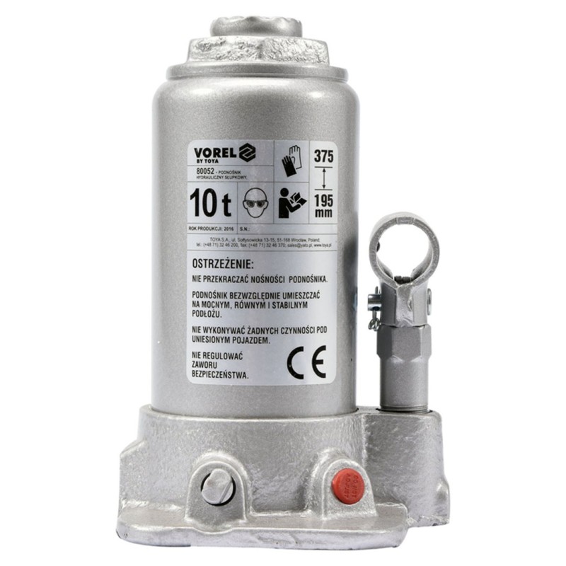Podnośnik hydrauliczny słupkowy VOREL 80052 10t 195-375mm
