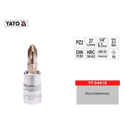 Klucz trzpieniowy YATO YT-04418 PZ-2 1/4'' L-37mm