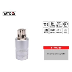 Klucz trzpieniowy YATO YT-04319 TORX 1/2'' T70 L-55mm