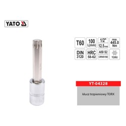 Klucz trzpieniowy TORX 1/2'' T60 L-100mm