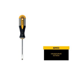 Wkrętak płaski Vorel 60953 5mm 75mm CrV magnetyczny