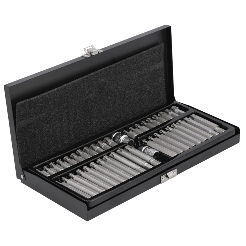 Zestaw końcówek, bitów Yato YT-0420 Ribe + Torx TR. S2,CrV 3/8" 1/2" 42szt.
