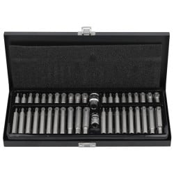 Zestaw końcówek, bitów Yato YT-0420 Ribe + Torx TR. S2,CrV 3/8" 1/2" 42szt.