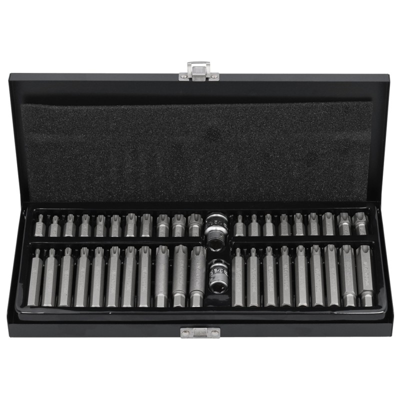 Zestaw końcówek, bitów Yato YT-0420 Ribe + Torx TR. S2,CrV 3/8" 1/2" 42szt.