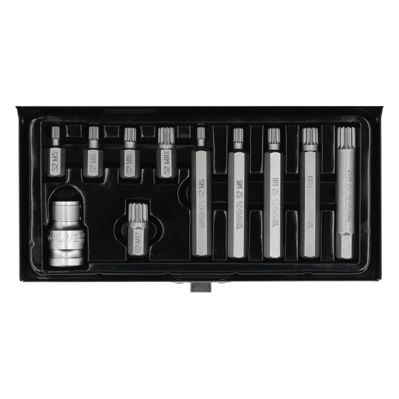 Zestaw końcówek Spline Yato YT-0415 3/8" i 1/2" 11szt.