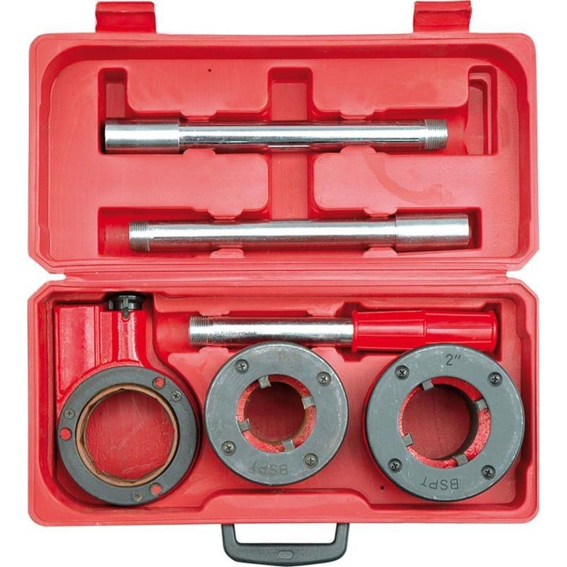 Gwintownica ręczna Vorel 55830 1-1/2''–2'' 2 głowice zestaw 6 elementów